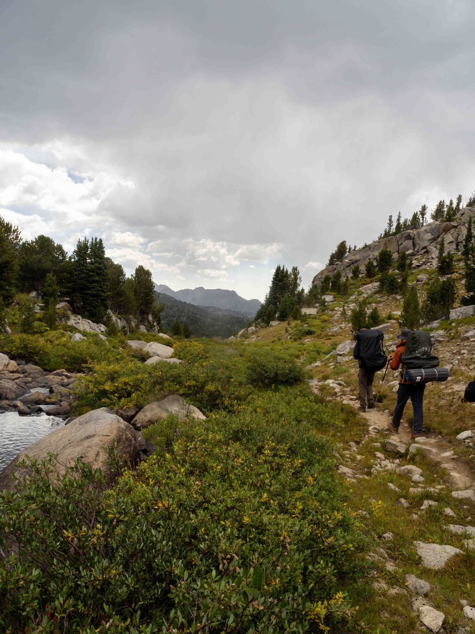 Exiting the East Fork River watershed