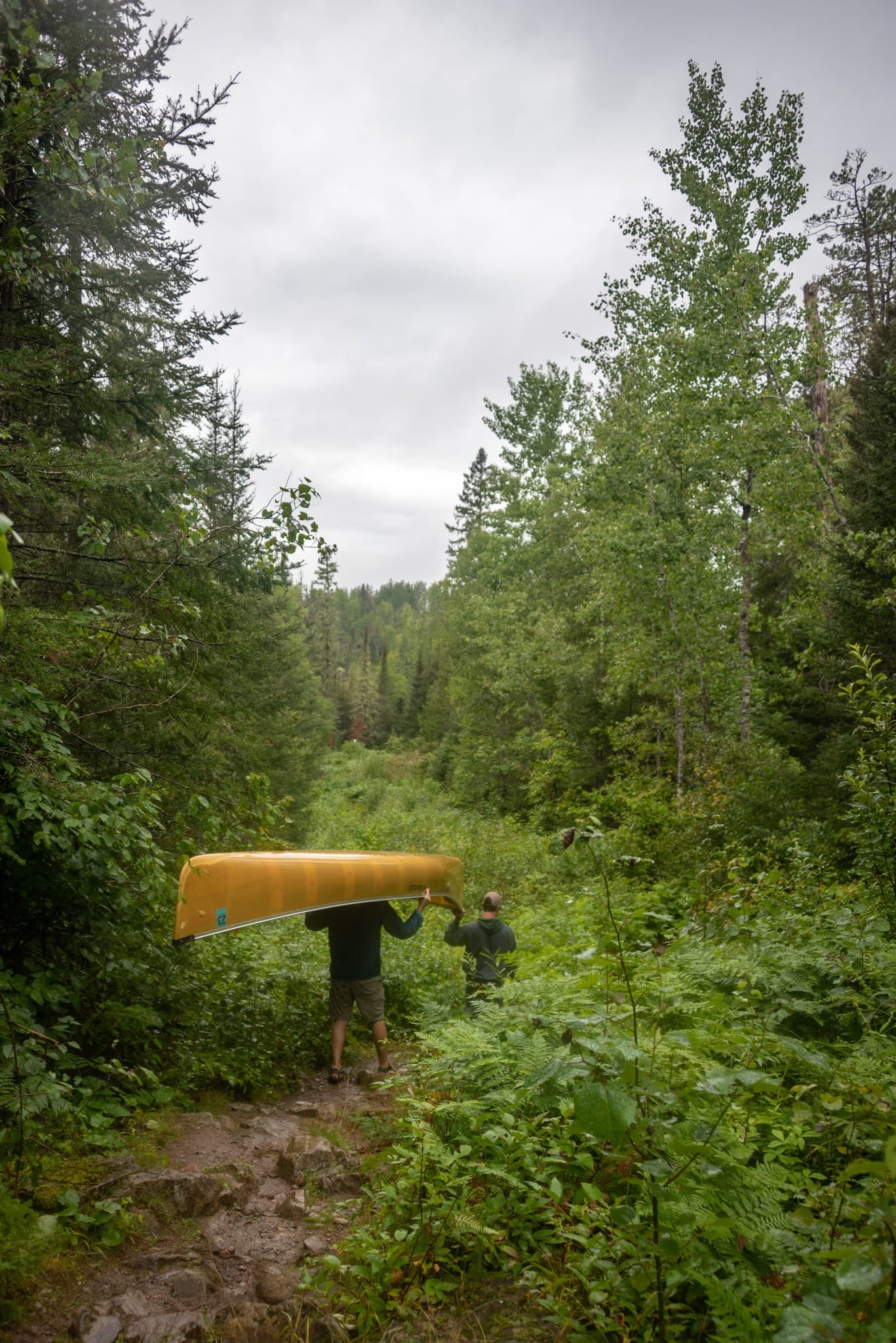 American side of Monument Portage, BWCA