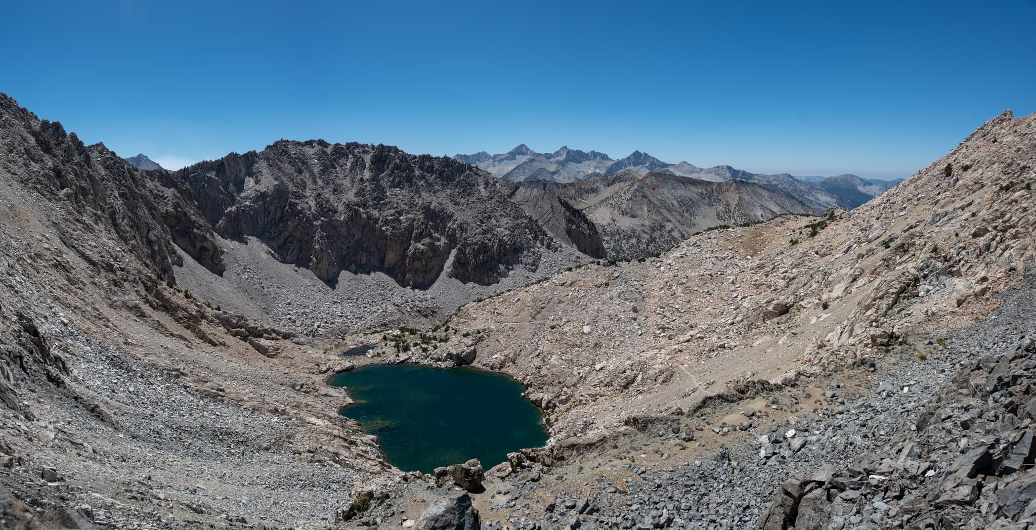 High sierra from the top of Glenn Pass