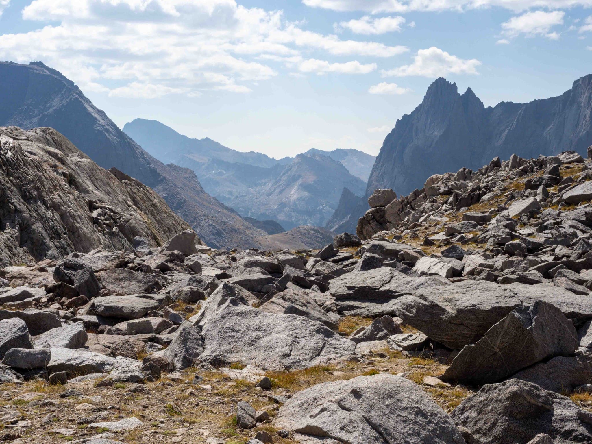 Texas Pass saddle looking east