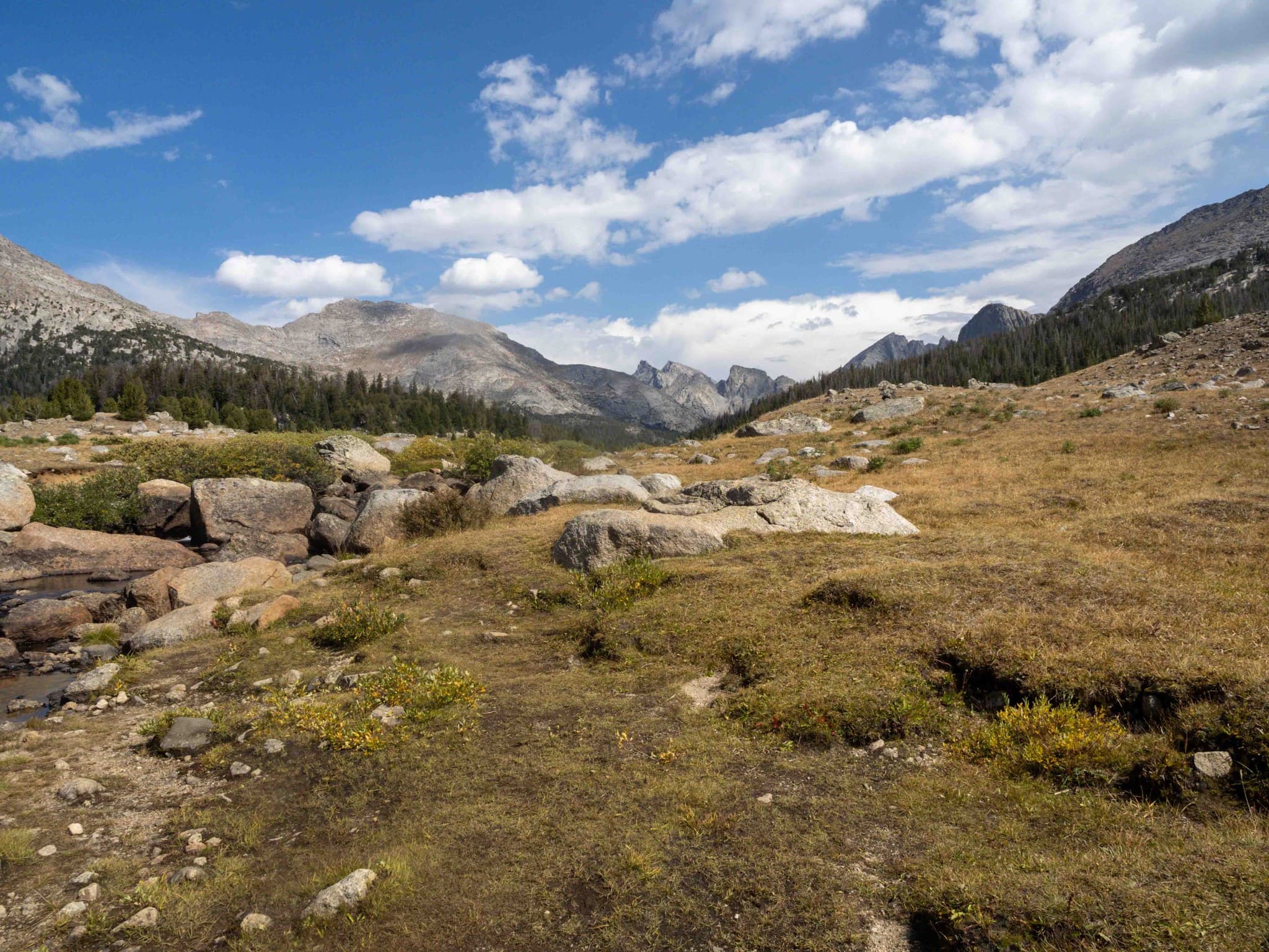 West face of the Cirque from Washakie Creek