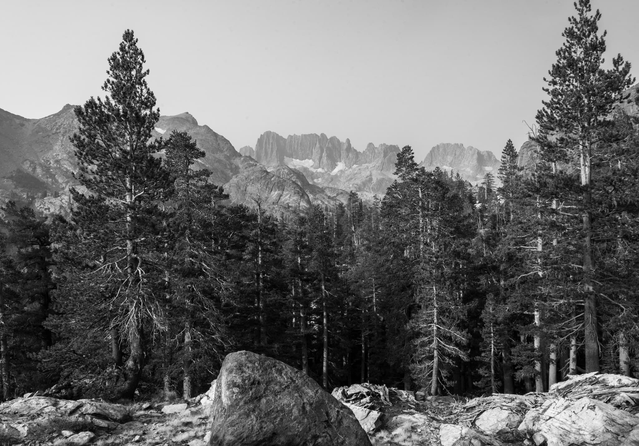 Peaks above Shadow Creek, Ansel Adams Wilderness