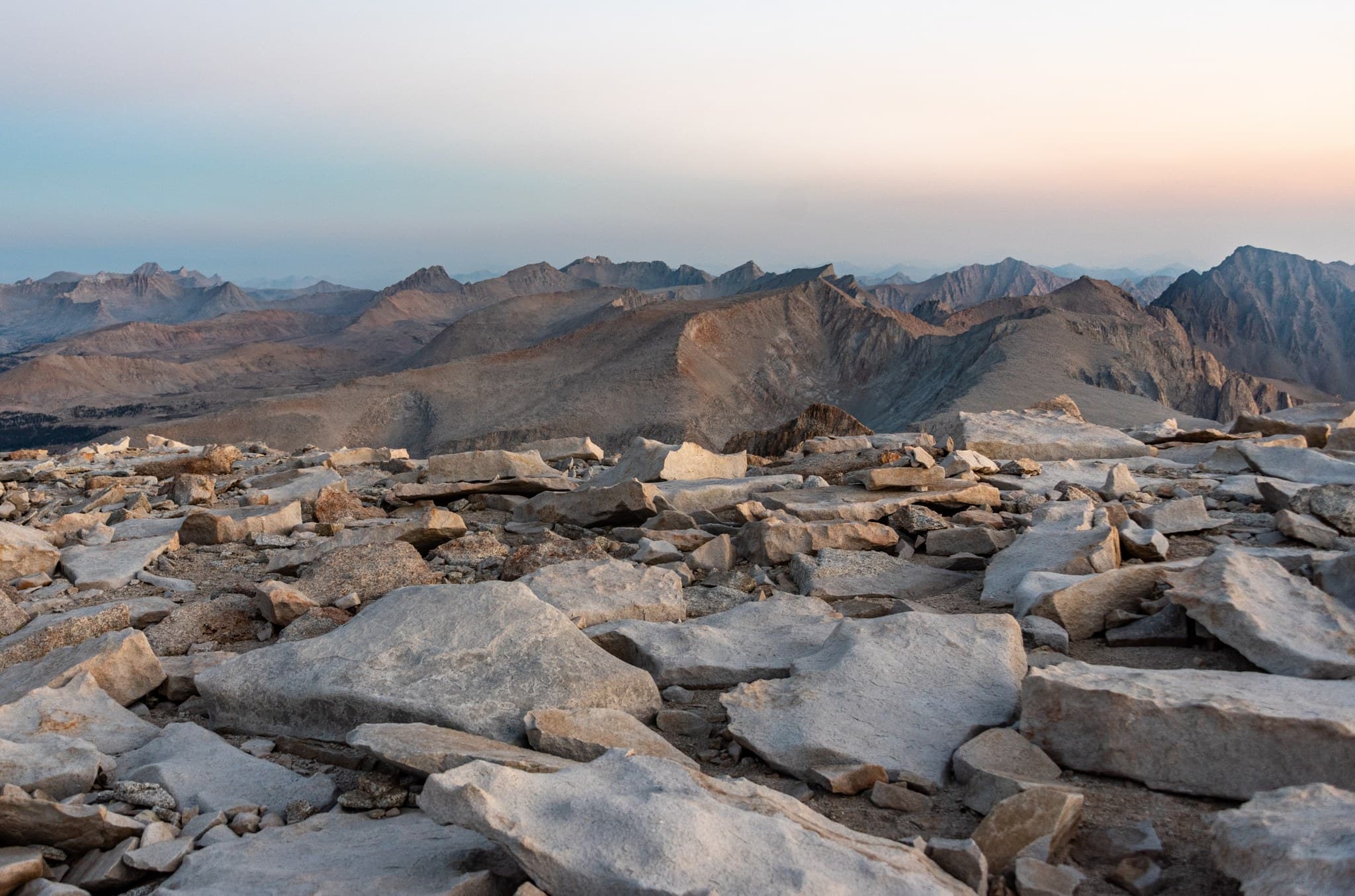 Sunrise from the Whitney Summit