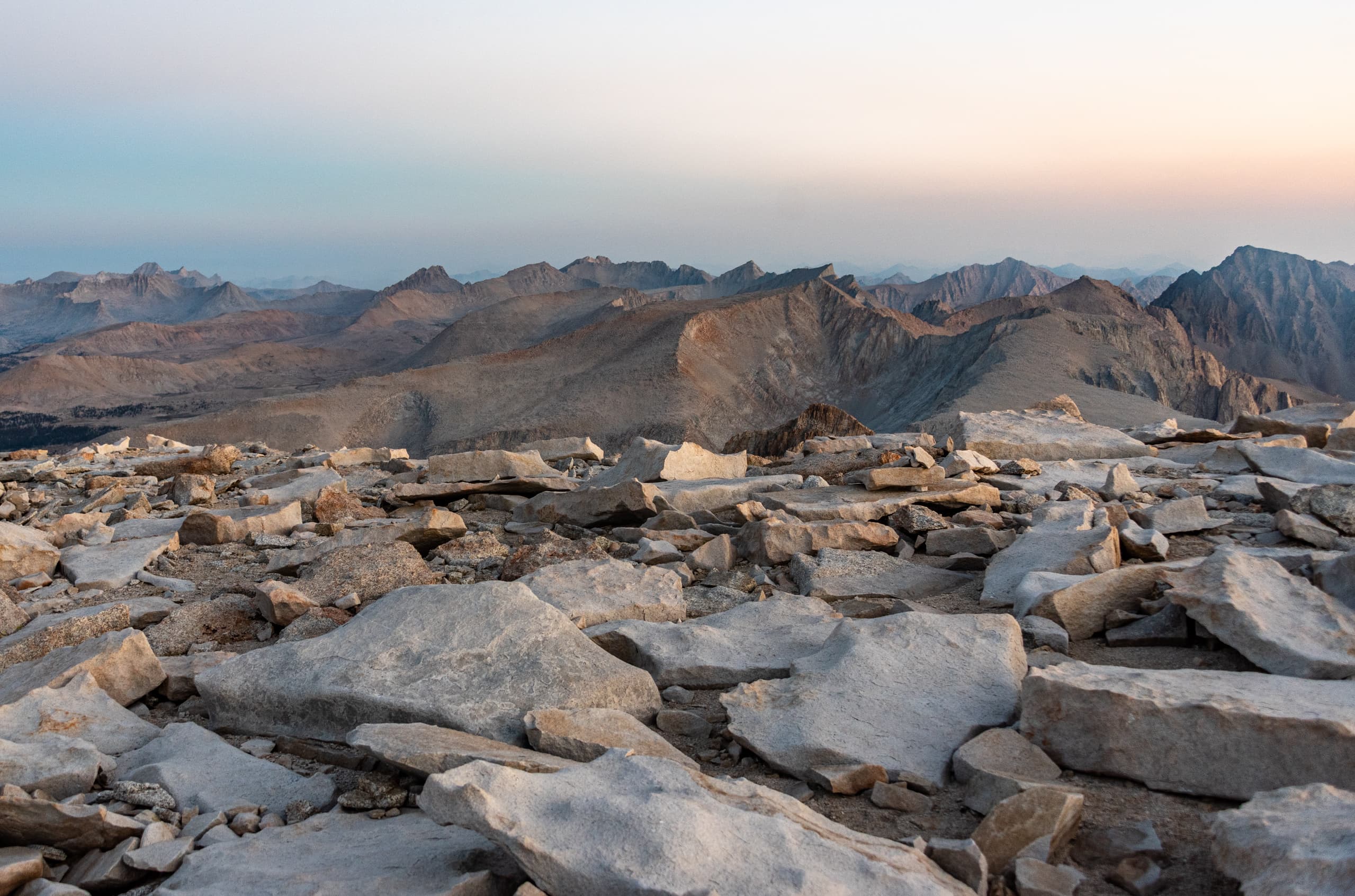 Sunrise from the Whitney Summit