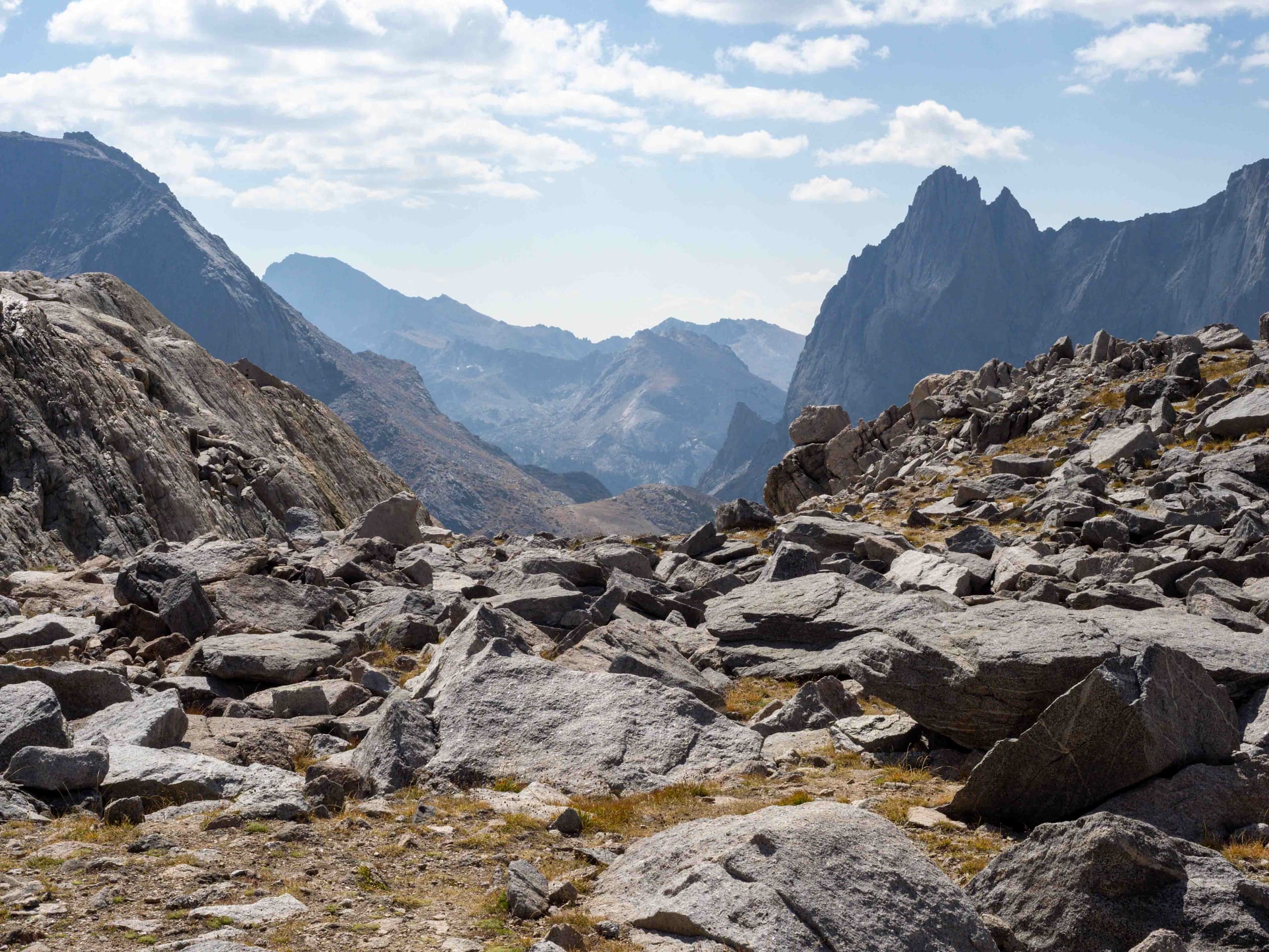 Texas Pass saddle looking east