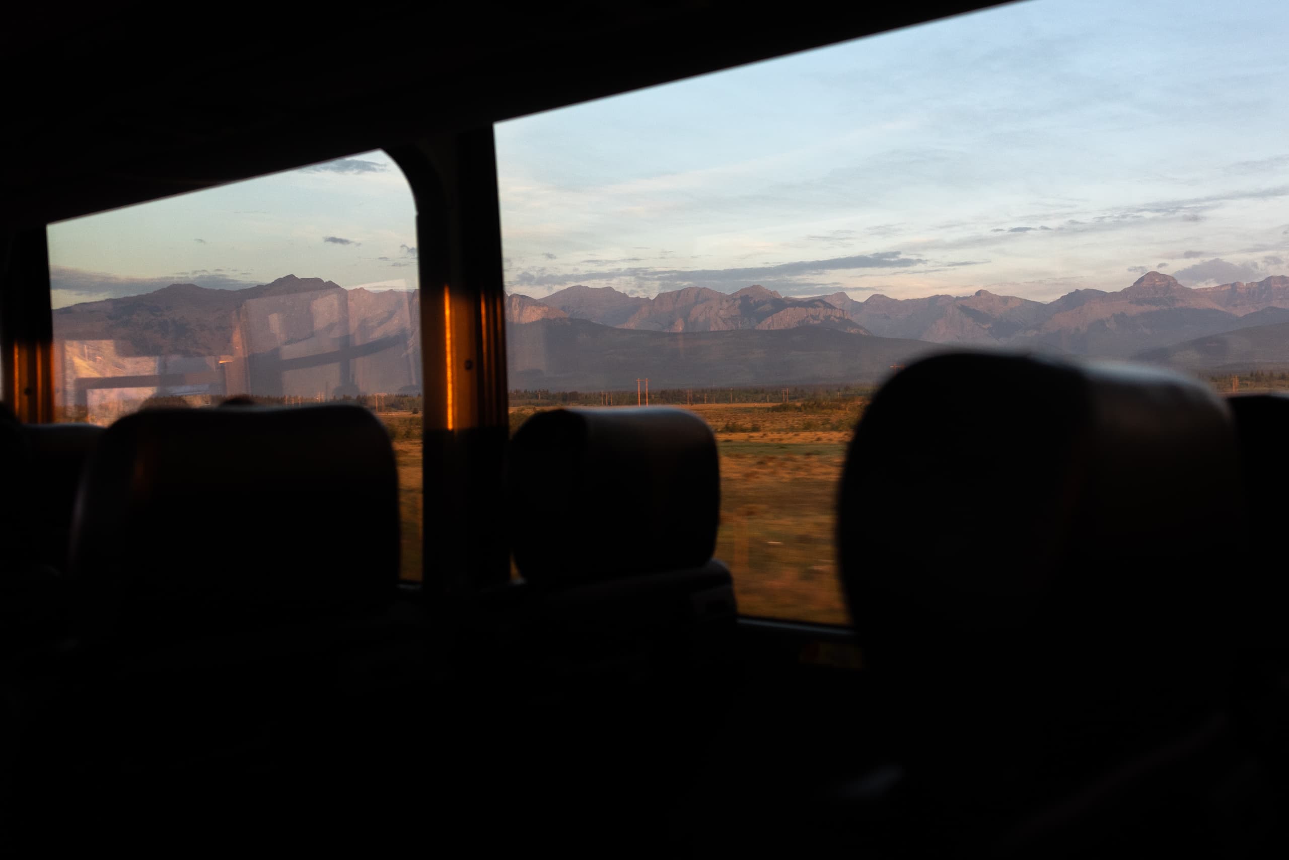 Approching the Rockies from Canmore